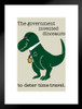 The Government Invented Dinosaurs To Deter Time Travel Funny Dinosaur Poster For Kids Room Dino Pictures Bedroom Dinosaur Decor Dinosaur Pictures For Wall Matted Framed Art Wall Decor 20x26