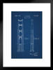 Golden Gate Bridge Highway Pier Official Patent Blueprint Matted Framed Wall Art Print 20x26 inch