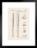 Baseball Bat 1939 Official Patent Diagram Matted Framed Art Print Wall Decor 20x26 inch