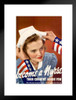 WPA War Propaganda Become A Nurse Your Country Needs You WWII Patriotism Motivational Matted Framed Wall Art Print 20x26