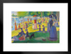 Georges Seurat Sunday Afternoon On Island Of La Grande Jatte Impressionist Art Posters Nature Landscape Painting Seurat Canvas Wall Art French Decor Garden Art Matted Framed Art Wall Decor 26x20