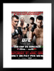 Official UFC 70 Mirko Cro Cop vs Gabriel Gonzaga Sports Matted Framed Poster 20x26 inch
