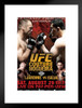 Official UFC 102 Randy Couture vs Antonio Rodrigo Silva Sports Matted Framed Poster 20x26 inch