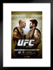 Official UFC 154 Georges St Pierre vs Carlos Condit Sports Matted Framed Poster 20x26 inch