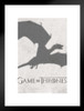 Game of Thrones Dragon Shadow Logo Matted Framed Poster 20x26 inch