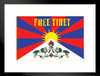 Free Tibet Flag Art Print Matted Framed Poster 20x26 inch
