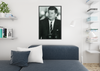 President JFK John F Kennedy Speech Wall Art Poster Room Home Office Library Portrait Vintage Decor Aesthetic Cool Wall Paper Retro Black and White Photograph Cool Wall Art Print Poster 12x18