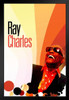 Ray Charles Rays Music Black Wood Framed Art Poster 14x20