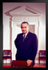 Lyndon Baines Johnson LBJ Official 1963 Presidential Portrait 36th President Photograph Head Portrait White House America United States POTUS Black Wood Framed Art Poster 14x20