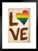 Love Is Love Is Love Art Print Matted Framed Poster 20x26 inch
