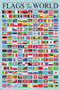 Flags of the World Poster Geography Classroom Decor International Country Reference Chart Cool Wall Art Print Poster 12x18