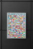 Flags of the World Poster Geography Classroom Decor International Country Reference Chart Cool Wall Art Print Poster 12x18