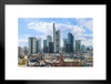 Frankfurt Germany Skyline City Buildings Photo Matted Framed Wall Art Print 26x20 inch