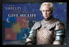 Game of Thrones Brienne of Tarth My Life Quote Black Wood Framed Art Poster 14x20