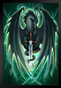 Dragonsword Skullblade Ruth Thompson Alice Bessoni Black Wood Framed Art Poster 14x20