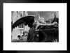 Sculpture of Angel Historic Cemetery of Barcelona Black And White Matted Framed Wall Art Print 26x20 inch