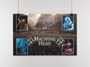 Machine Head Live Concert Vintage Poster for Room Aesthetic 90s Grunge Decoration Music Heavy Metal Band Rock Trippy Decor Retro Classic Merchandise Posters Cool Wall Art Print Poster 36x24