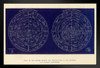 Chart Of The Heavens Constellations Northern Southern Hemisphere Engraving 1892 Astronomy Solar System Space Science Map Galaxy Classroom Earth Pictures Sky Black Wood Framed Art Poster 20x14