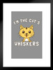 Im The Cats Whiskers Cute Funny Cat Poster Funny Wall Posters Kitten Posters for Wall Motivational Cat Poster Funny Cat Poster Inspirational Cat Poster Matted Framed Art Wall Decor 20x26