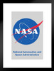 NASA Meatball Logo Official Classic Matted Framed Art Print Wall Decor 20x26 inch