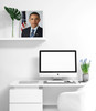 Barack Obama Poster Official Presidential President Photograph Picture Photo Portrait Motivational Inspirational Office School Room Home United States US Cool Wall Decor Art Print Poster 12x18
