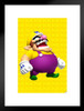 Wario Laughing Super Smash Bros Video Game Gaming Matted Framed Art Print Wall Decor 20x26 inch