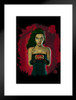 Blood Roses Vampiress Vampire by Vincent Hie Matted Framed Art Print Wall Decor 20x26 inch