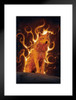 Flaming Phoenix Wolf by Vincent Hie Spirit Animal Fantasy Wolf Posters For Walls Posters Wolves Print Posters Art Wolf Wall Decor Nature Posters Wolf Decorations Matted Framed Art Wall Decor 20x26