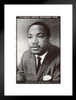 Martin Luther King MLK Memorial Retro Vintage Black White Photo Portrait Matted Framed Art Wall Decor 20x26