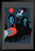 X Files Flashlights Minimalist Fox Mulder Dana Scully TV Show Series Science Fiction SciFi Cool Wall Decor Art Print Black Wood Framed Poster 12x18
