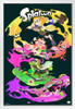 Splatoon Character Stack White Wood Framed Poster 14x20