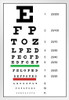 Eye Exam Chart Vision Eye Test Chart Snellen Eye Charts For Eye Exams 20 Feet Symbol Medical Wall Occluder Vision White Wood Framed Art Poster 14x20