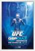 Official UFC 158 Georges St Pierre vs Nick Diaz Sports White Wood Framed Poster 14x20