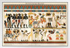 Ancient Egyptian Hieroglyphics 1895 White Wood Framed Art Poster 20x14