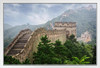 The Great Wall of China Photo Photograph White Wood Framed Poster 20x14