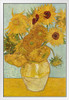 Vincent van Gogh Sunflowers In Vase Poster 1888 Flower Still Life Impressionist Painting Oil On Canvas White Wood Framed Art Poster 14x20