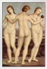 Raphael The Three Graces Women Realism Romantic Artwork Raffaello Prints Biblical Drawings Portrait Painting Wall Art Renaissance Posters Canvas Art White Wood Framed Art Poster 14x20