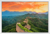 Dramatic Sky Above the Great Wall Of China Photo Photograph White Wood Framed Poster 20x14