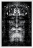 Shroud Of Turin Black And White Negative Inspirational Motivational Religious White Wood Framed Poster 14x20