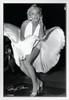 Marilyn Monroe Seven Year Itch Hollywood Glamour Celebrity Actress Icon Photograph White Wood Framed Poster 14x20