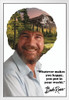 Bob Ross Whatever Makes You Happy You Put In Your World Mountain Retreat White Wood Framed Poster 14x20