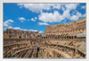 The Colosseum Rome Italy Photo Photograph White Wood Framed Poster 20x14