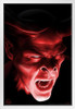 Shadow Demon Tom Wood Fantasy Art Spooky Scary Halloween Decoration White Wood Framed Art Poster 14x20