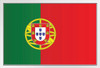 Portugal National Flag White Wood Framed Poster 14x20
