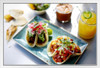 Mexican Street Tacos with Refreshing Margarita Photo Photograph White Wood Framed Poster 20x14