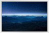 Night Mountains Egypt Twilight Sunrise Landscape Photo White Wood Framed Poster 20x14
