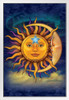 Sun Moon Star Astrology by Vincent Hie Spiritual White Wood Framed Poster 14x20