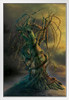 Green Tree Dragon by Vincent Hie White Wood Framed Poster 14x20