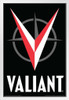Valiant Comics Comic Books Logo White Wood Framed Poster 14x20