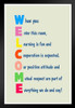 Classroom Sign Welcome Teacher Motivational Inspirational Rules Teacher Supplies School Decor Teaching Toddler Kids Elementary Learning Decorations Light Tan Stand or Hang Wood Frame Display 9x13